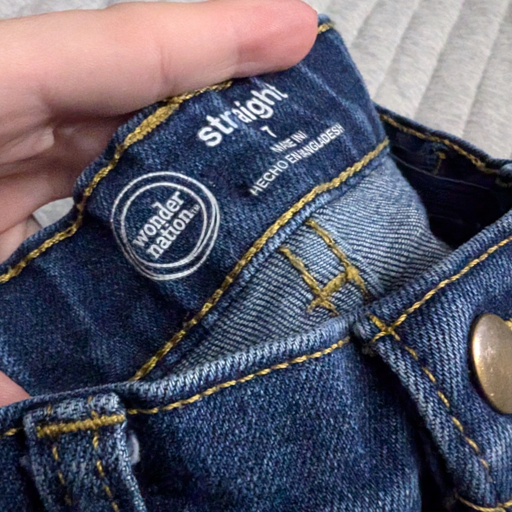 Wonder Nation Classic Blue Jeans - Picture 2 of 3